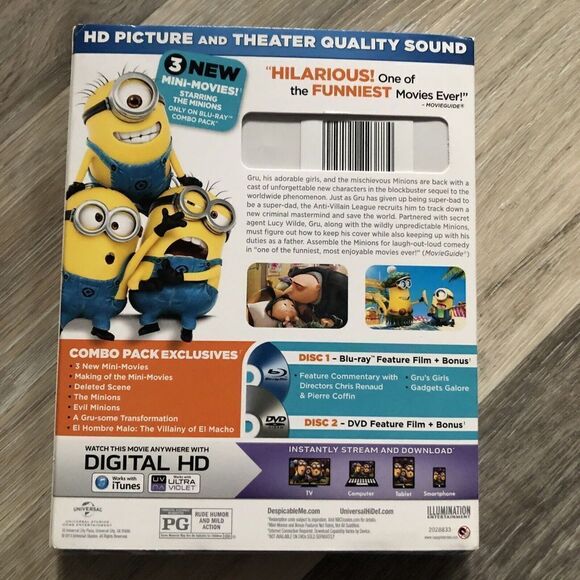Despicable Me 2 Blu Ray DVD Digital HD . Sealed. - Picture 4 of 6
